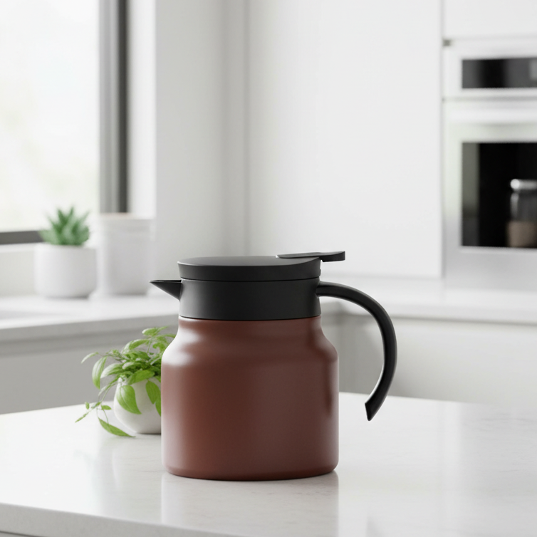 Teiera Isolata AstraTea con Filtro in Acciaio Inossidabile e Tè Caldo o Freddo in Ceramica