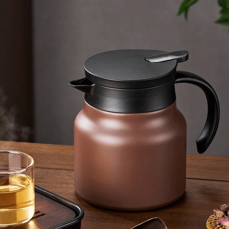 Teiera Isolata AstraTea con Filtro in Acciaio Inossidabile e Tè Caldo o Freddo in Ceramica