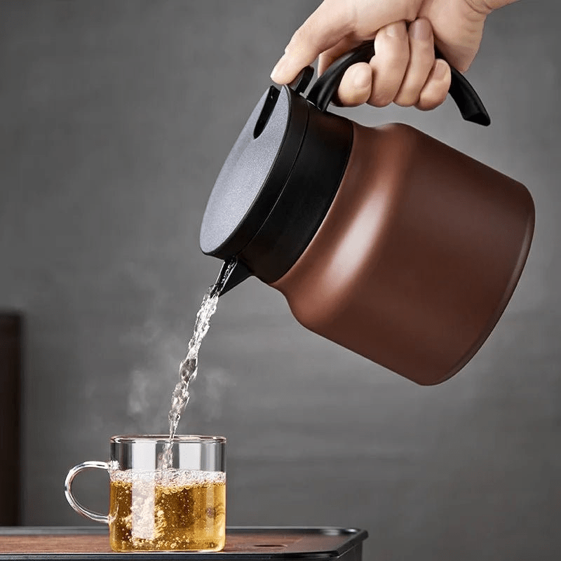 Teiera Isolata AstraTea con Filtro in Acciaio Inossidabile e Tè Caldo o Freddo in Ceramica