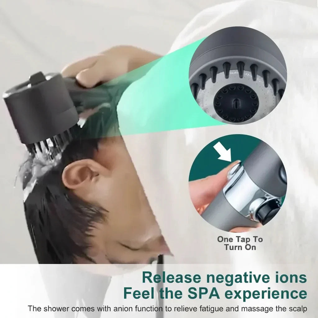 PulseJet Shower Head For Stronger Pressure And Cleaner Water For Your Bathroom