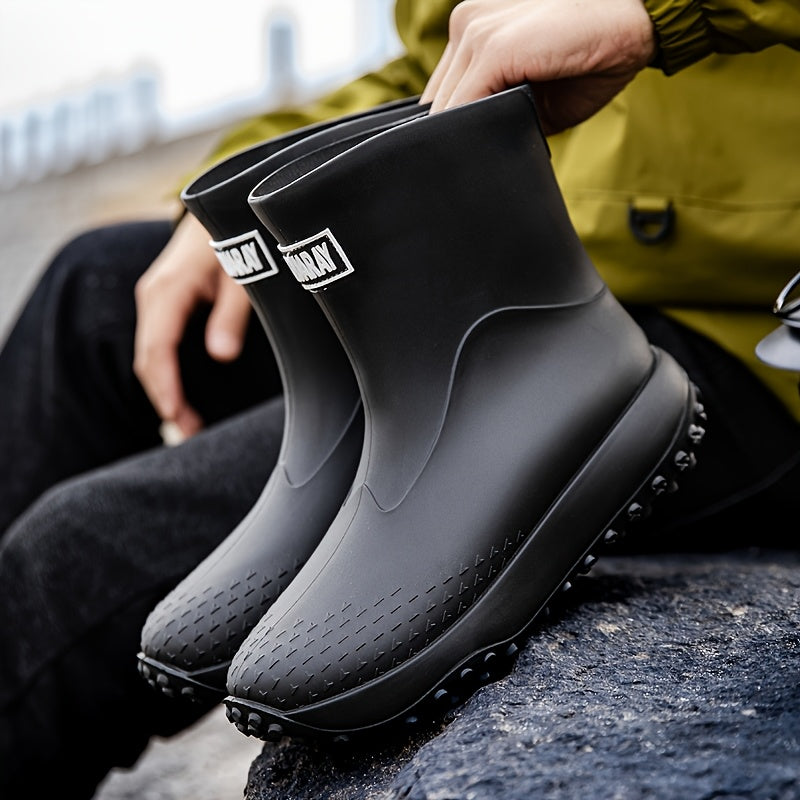 Slip-On Waterproof Rain Boots