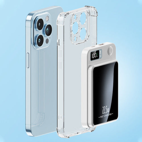 20000mAh Ultra-Thin Power Bank With Fast Wireless Charging And LED Display