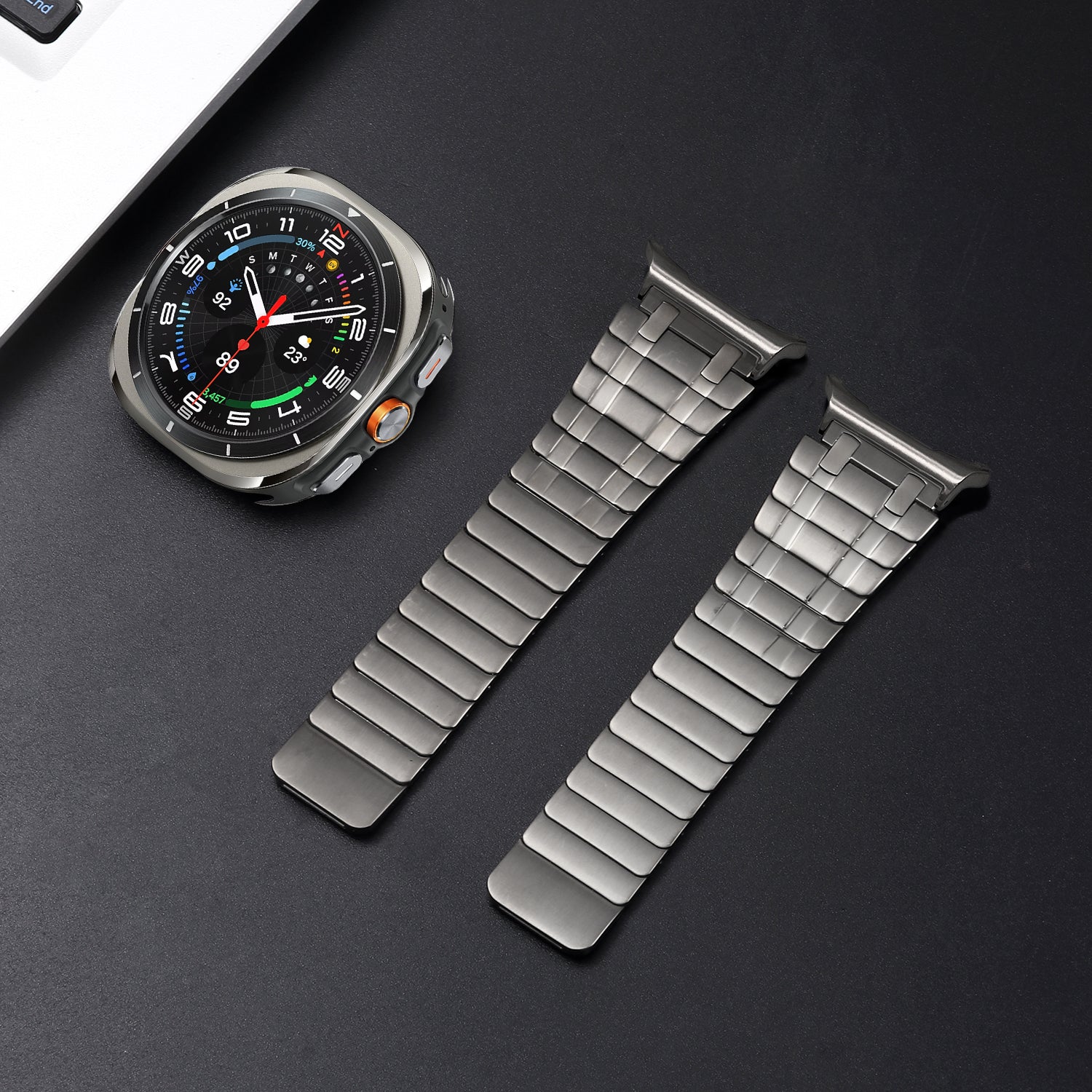 AP Frostet Rustfrit Stål Magnetisk Rem til Samsung Watch 7 Ultra | Fervei