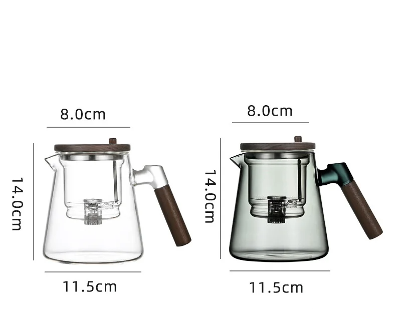 Ahşap Saplı Cam Demlik