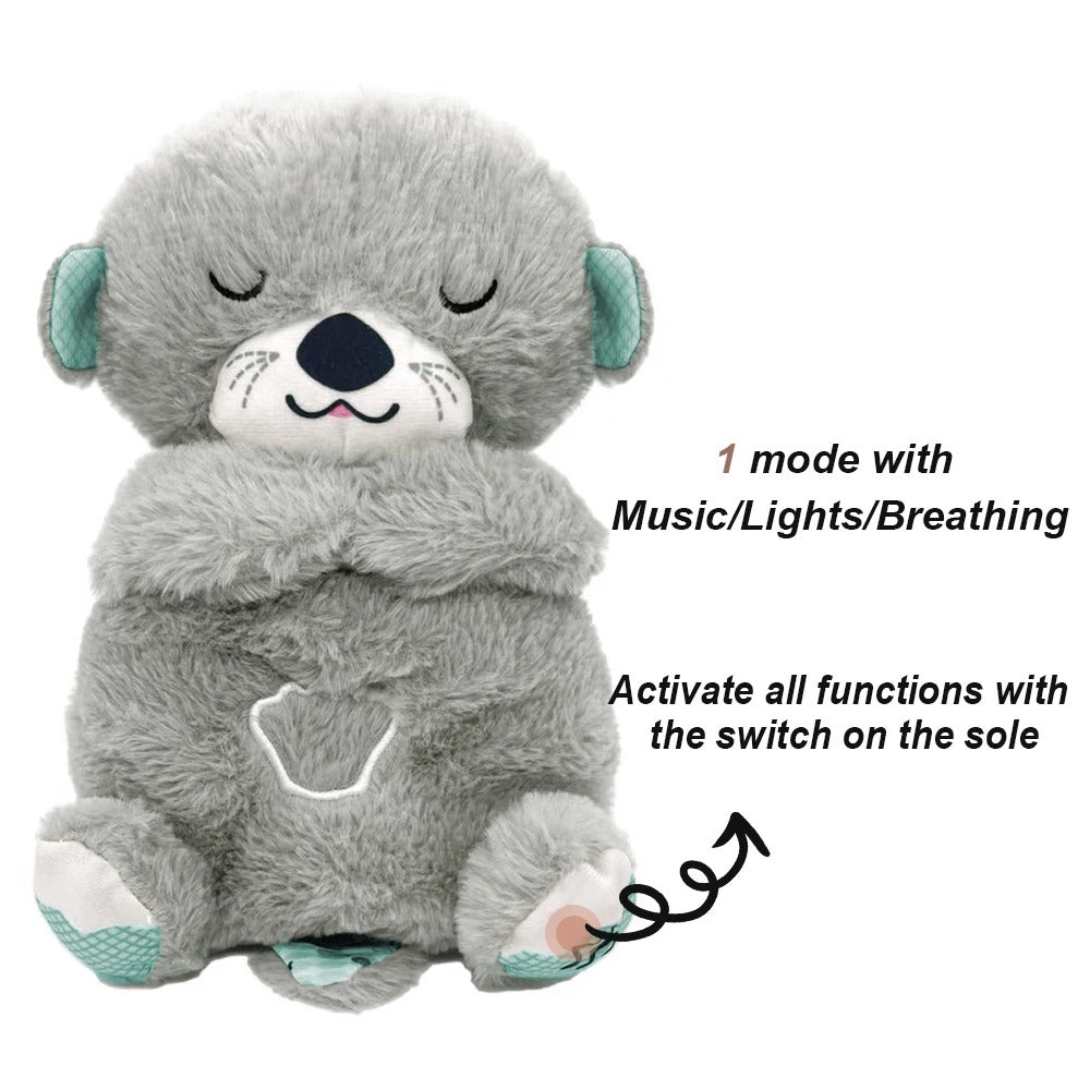 Peluche Loutre pour Bébé, Compagnon de Respiration pour un Coucher Doux | Fervei