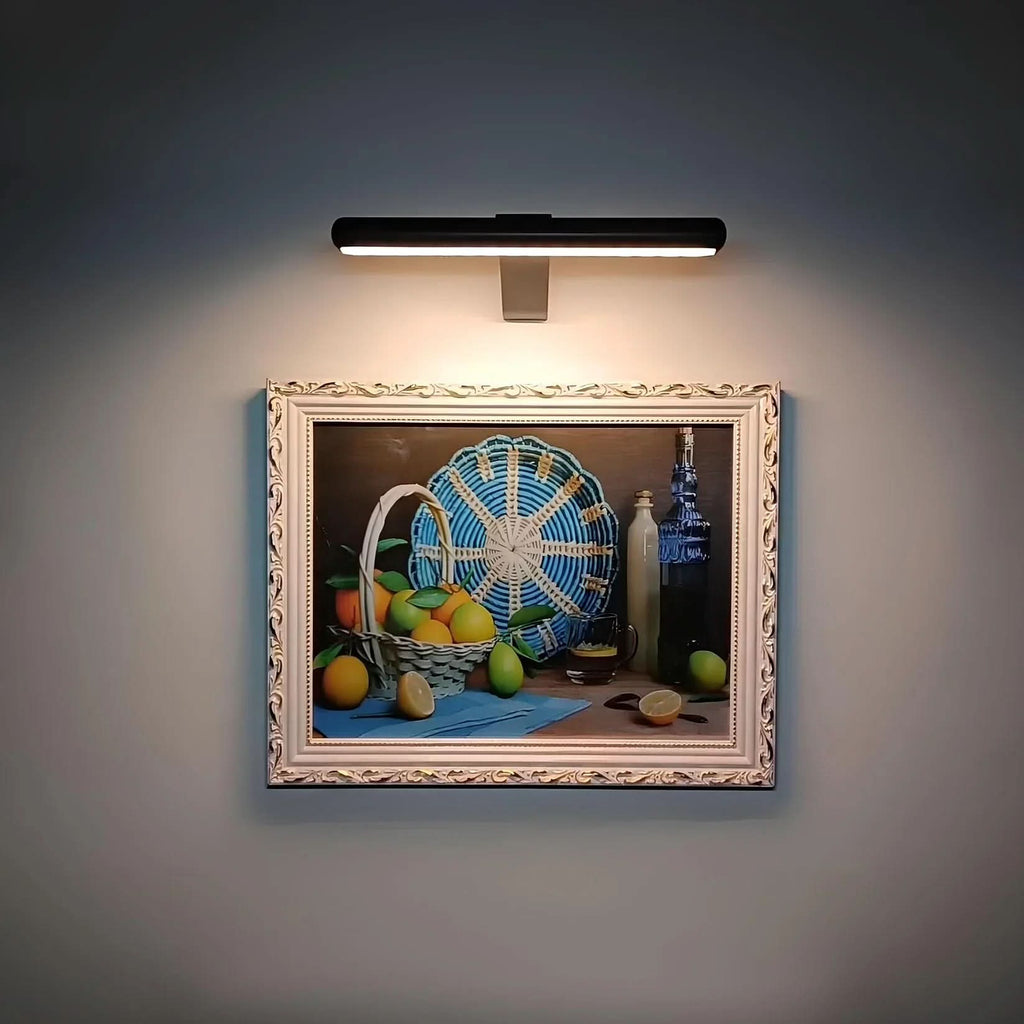 Applique murale LED pivotante LumaNova - Sans fil et élégante pour tout mur de galerie