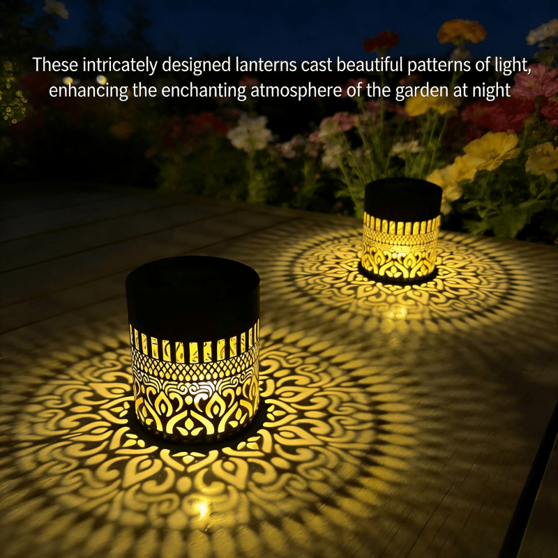 Solar Projection Lamp for Elegant Outdoor Ambience