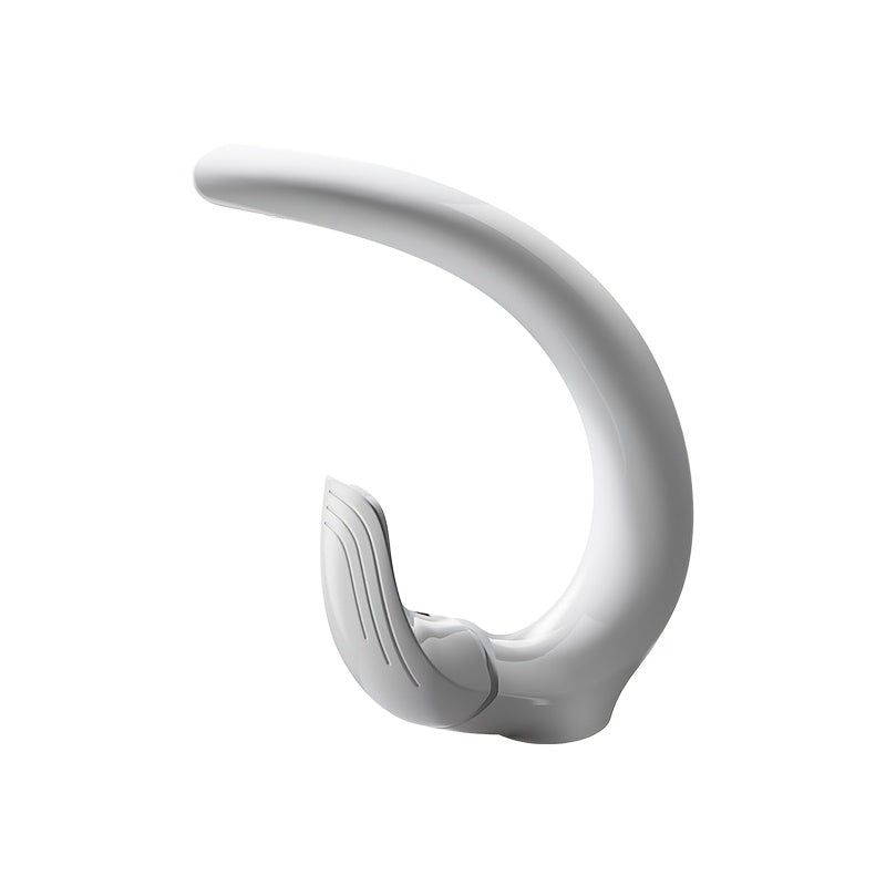 White C-Shaped Basin Faucet