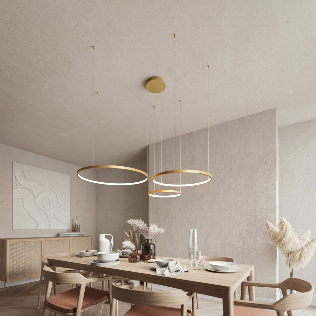 Lampa wisząca LumaRing z pilotem LED do domu