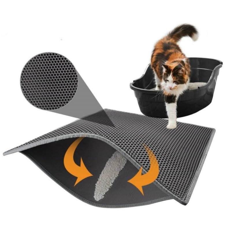 PawGuard Litter Mat With Non-Slip Surface And Waterproof Backing