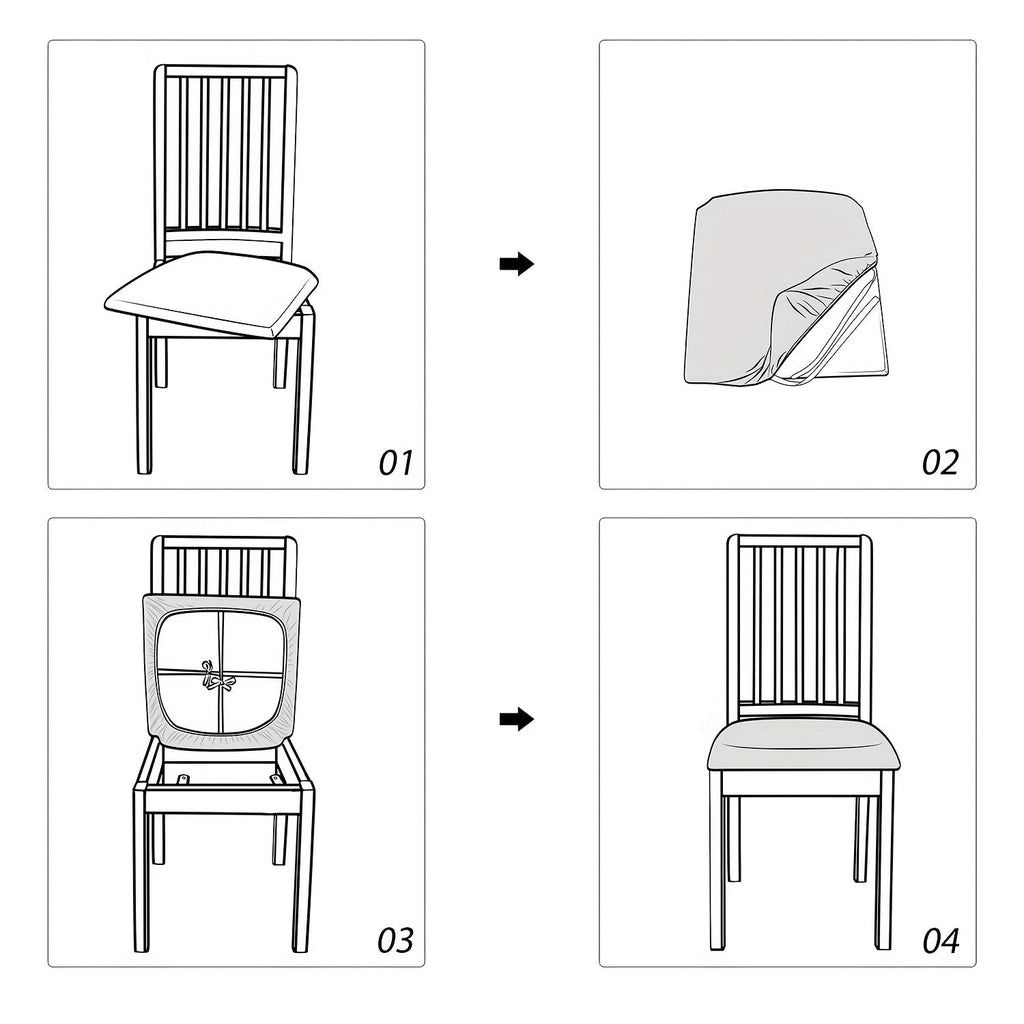 Modern Stretch Protection for Elegant Dining Chairs
