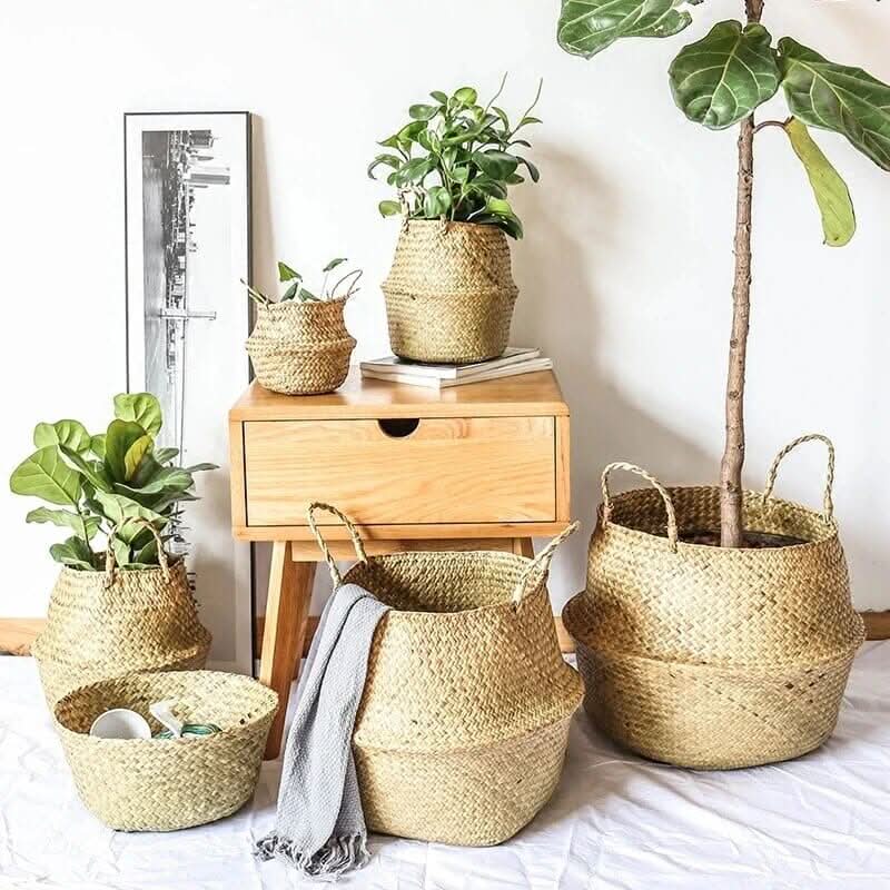 AriaNest Handwoven Basket for Stylish Home Storage