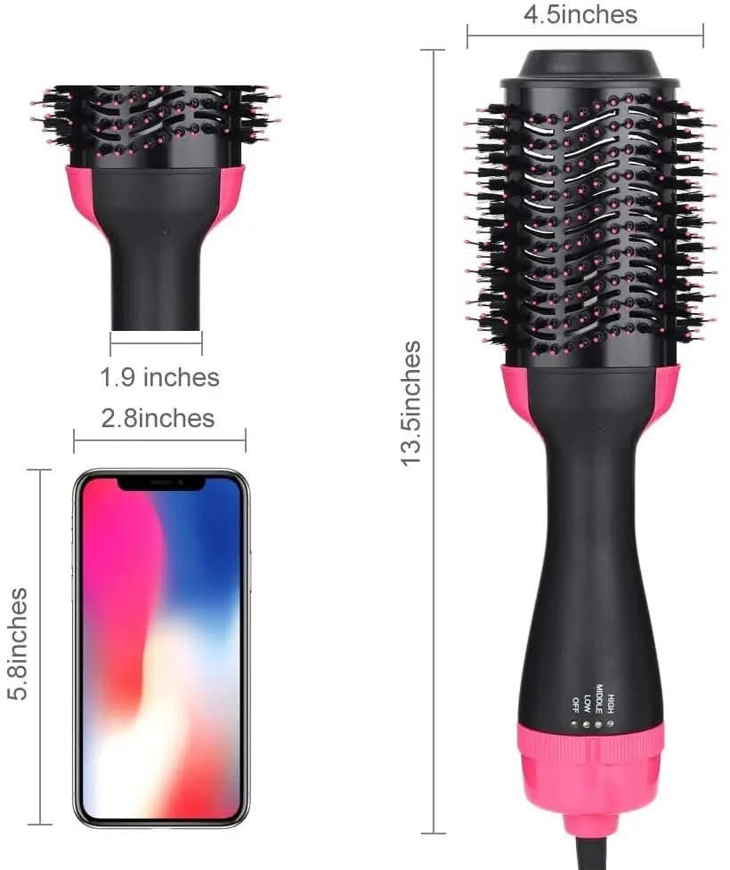 AuraNova ProStyle 4 In 1 Hair Dryer and Straightener for Volume Shine and Styling