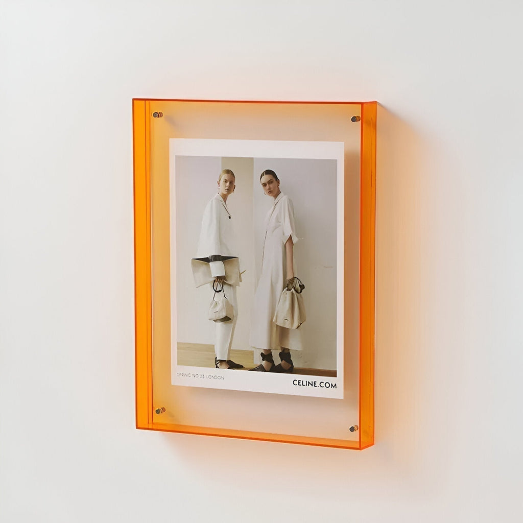 AcryGlow – läpinäkyvä valokuvakehys modernilla minimalistisella designilla