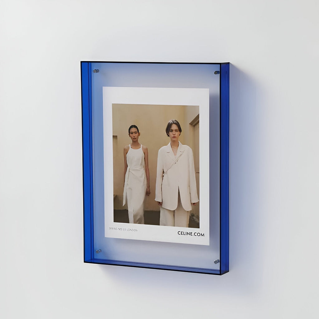 AcryGlow – läpinäkyvä valokuvakehys modernilla minimalistisella designilla