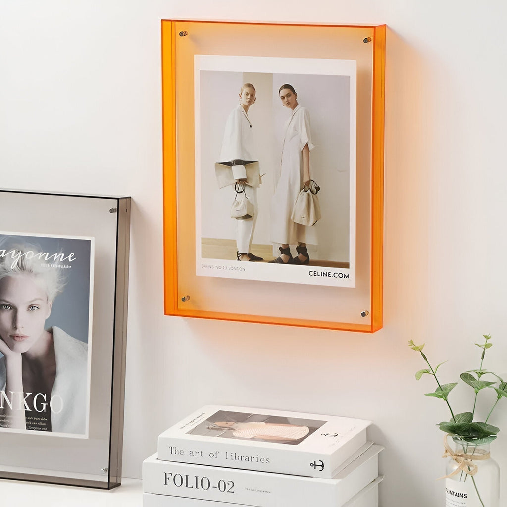 AcryGlow – läpinäkyvä valokuvakehys modernilla minimalistisella designilla