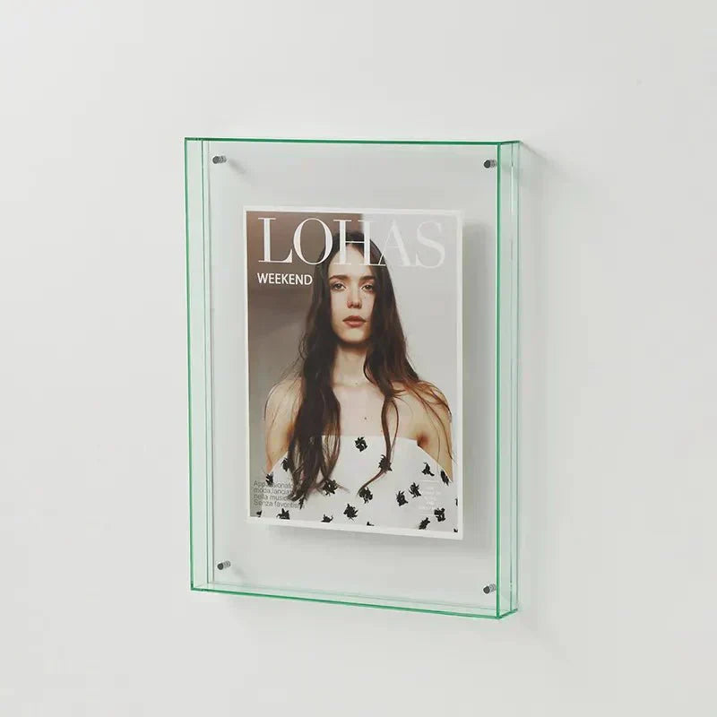 Coloured See Through Acrylic Photo Frame For Walls Or Desks