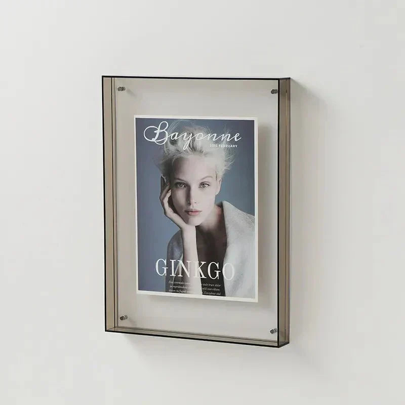 Coloured See Through Acrylic Photo Frame For Walls Or Desks