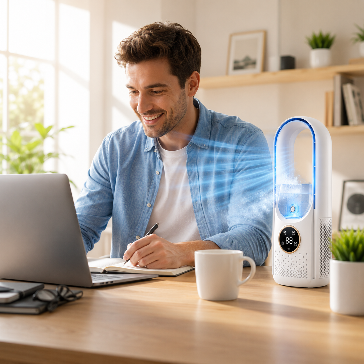 Portable Air Conditioner Quiet Compact Bladeless Cooling