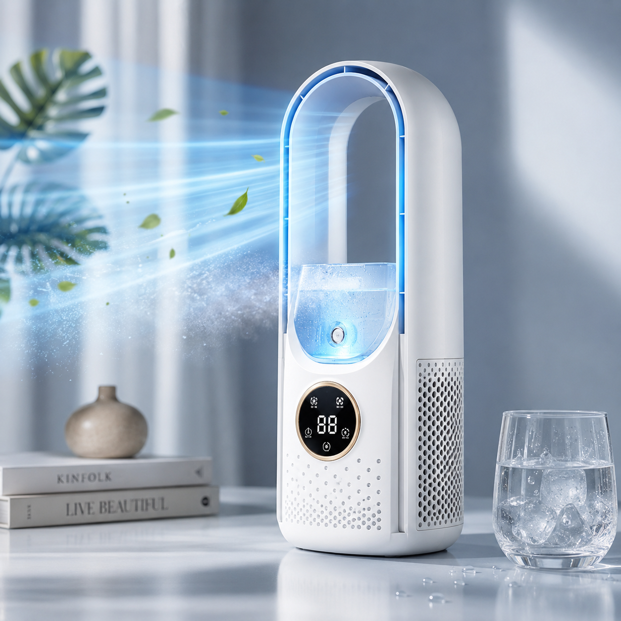 Portable Air Conditioner Quiet Compact Bladeless Cooling