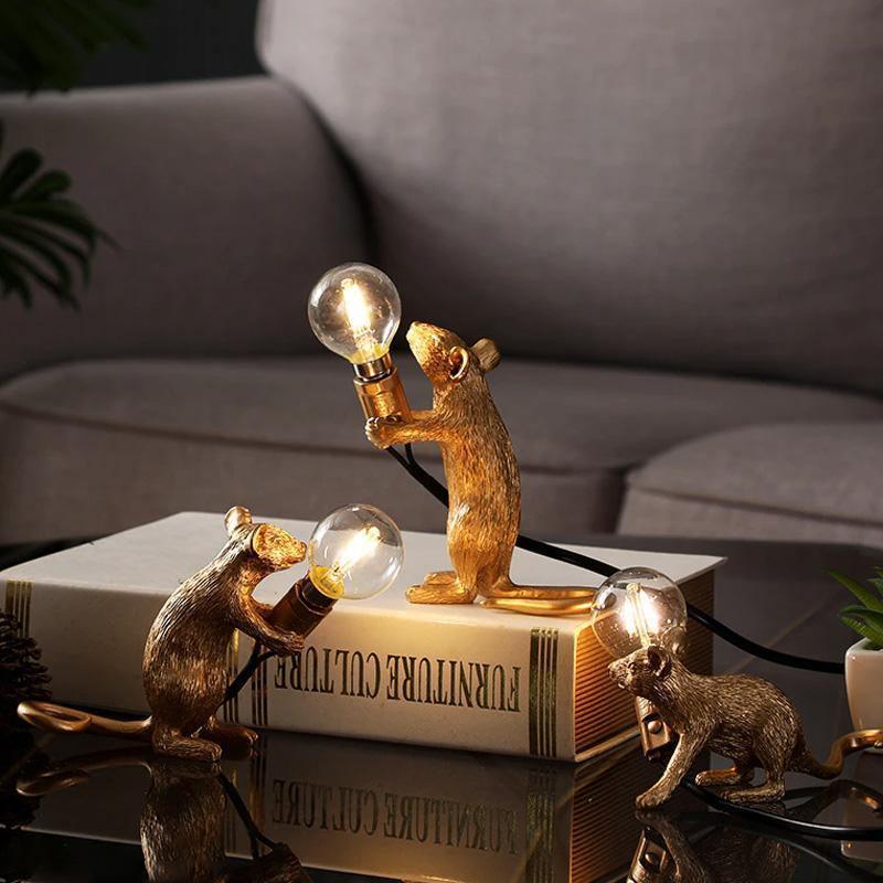 Mice lampa elegantní stolní světlo pro domácí dekoraci a obývací pokoje