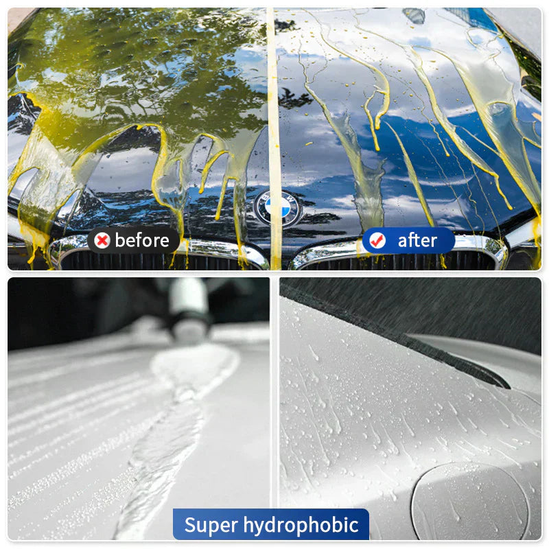 3-i-1 Bilbeskyttende Coating Spray – Højglans & Vandtæt – Til Lak og Udvendigt