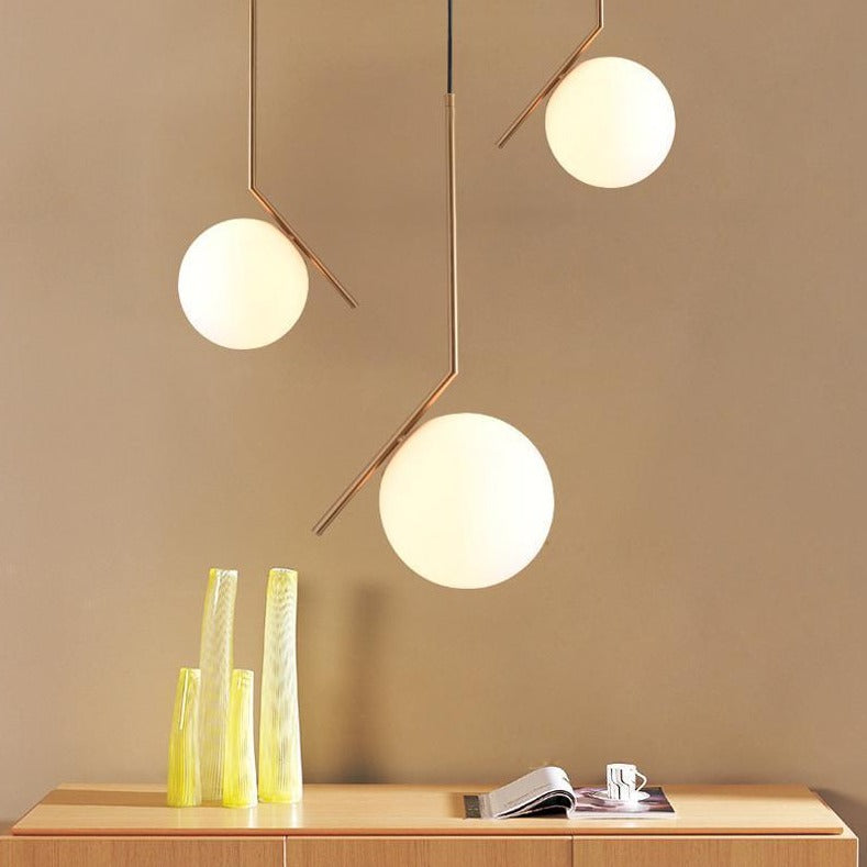 Lampe suspendue IC Globe pour plafond, éclairage contemporain pour la maison