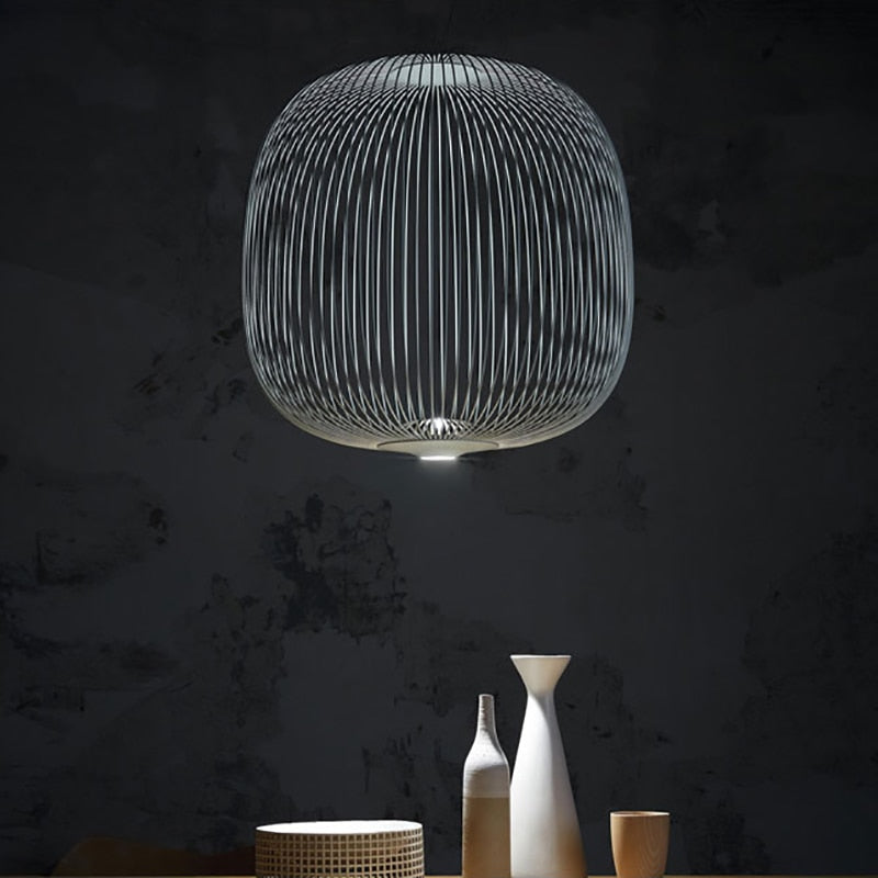 Lyra Spokes Pendant Light, 52cm Diameter, 200cm Height