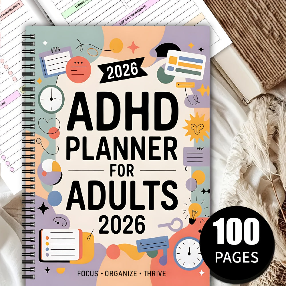 ADHD productivity planner for structured daily and weekly organization