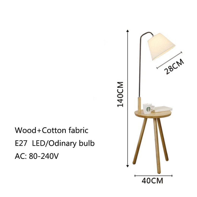Aurelia Floor Lamp With Integrated Table and Storage