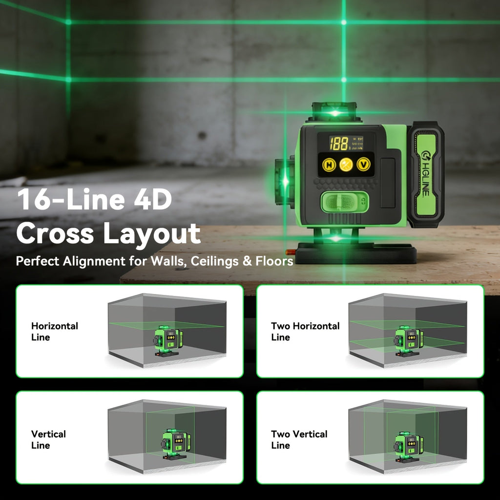360 Laser Level Tool for Precision Construction Alignment