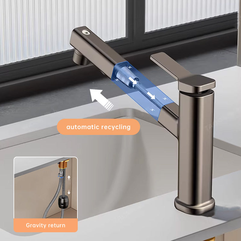 Robinet d'évier à trois modes avec douchette extractible
