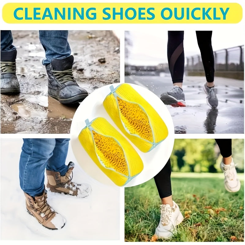 Heavy-duty shoe washing machine bag with protective lining and secure zipper closure
