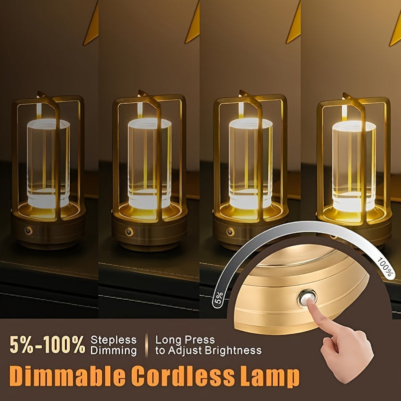 Rechargeable Vintage Table Lamp