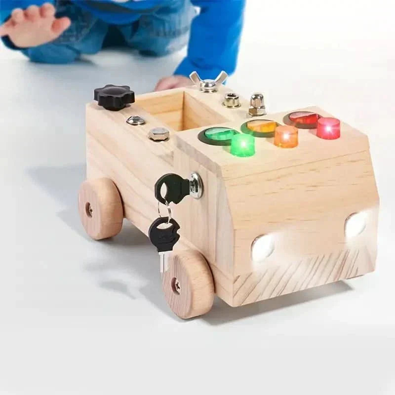 Nova Busy Board Interaktivní hračka pro děti na podporu jemné motoriky a poznávání