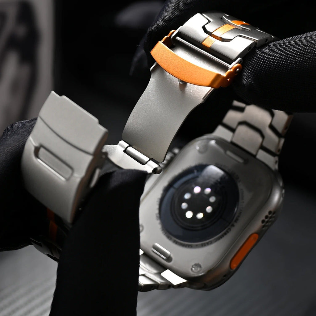 Luksusowa tytanowa opaska Keith Lane do urządzeń Apple Watch