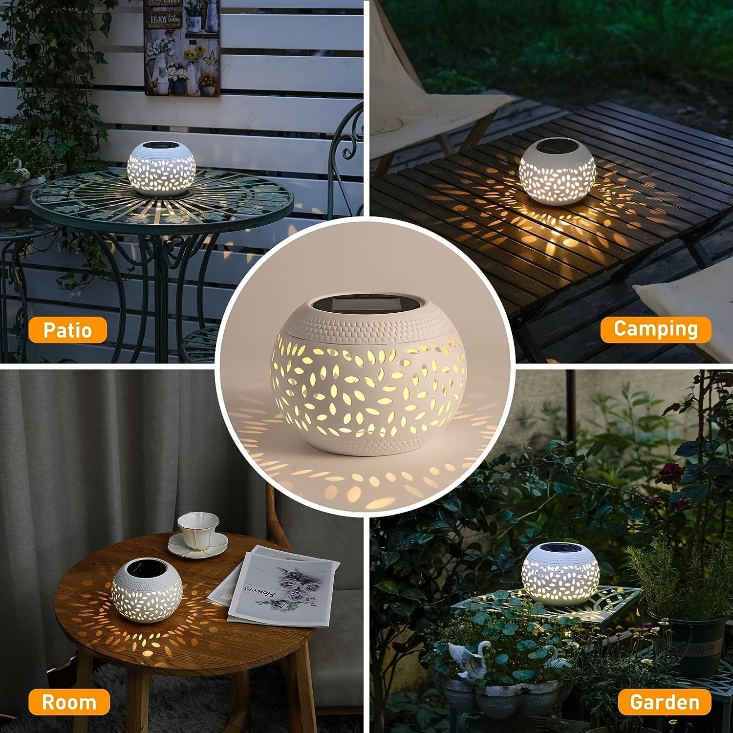 Solární stolní lampa s pohybovým senzorem