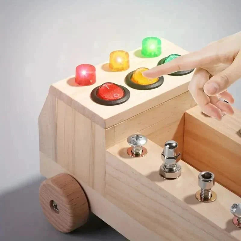 Nova Mind Busy Board For Kids Interactive Learning Toy To Build Fine Motor Skills