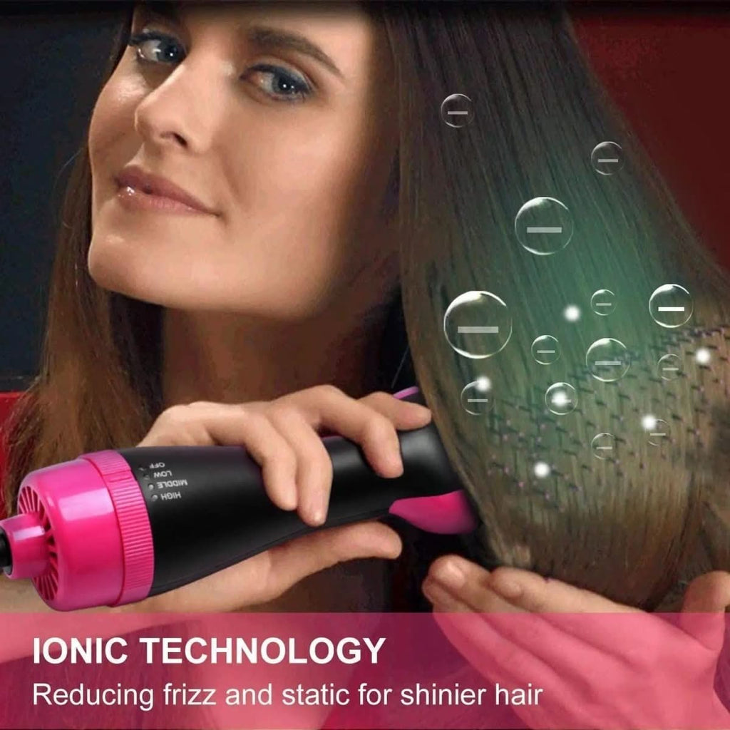 AuraNova ProStyle 4 In 1 Hair Dryer and Straightener for Volume Shine and Styling