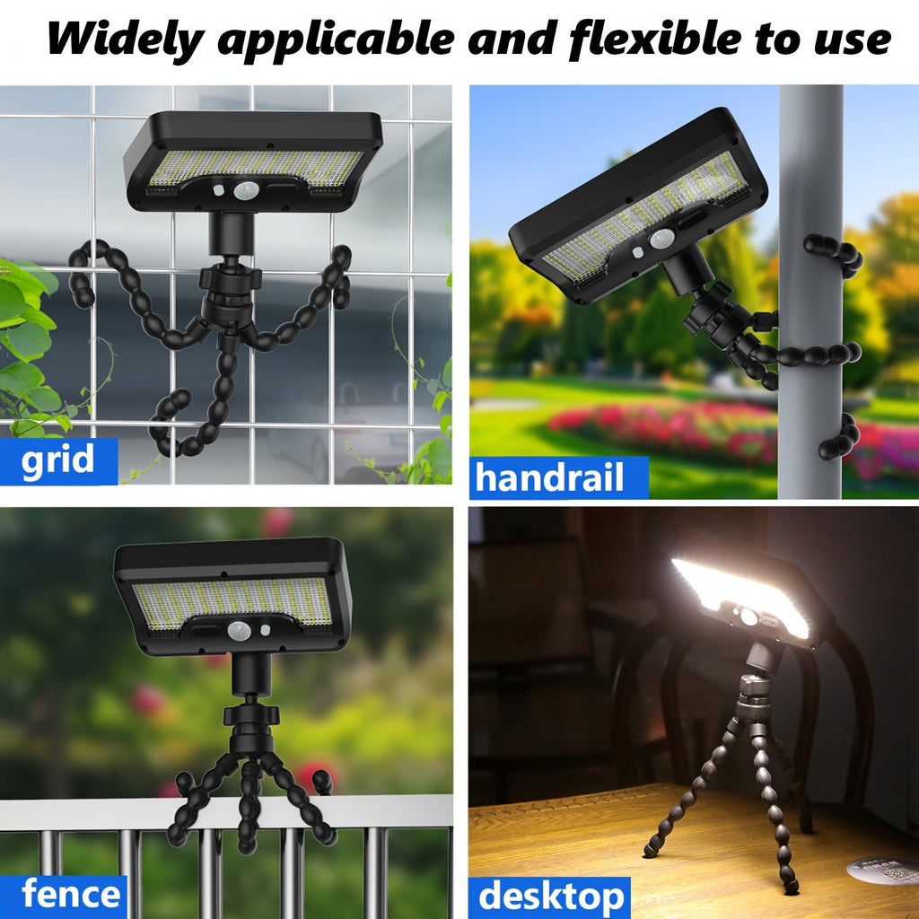 Obrotowa solarna lampa bezpieczeństwa