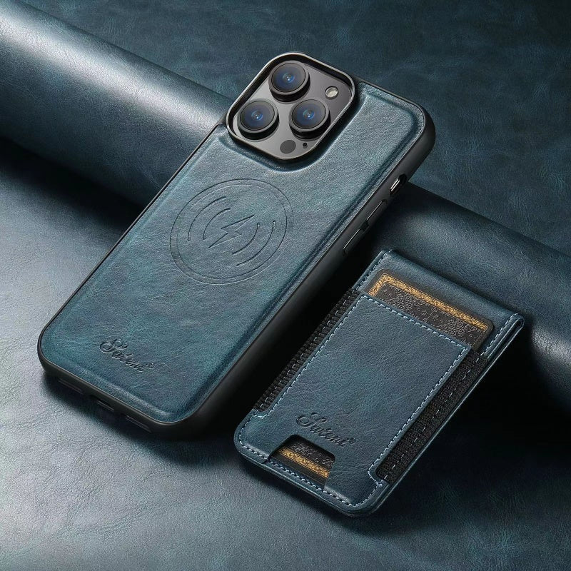 Pouzdro na karty AeroCard pro iPhone s bezdrátovým nabíjením, kompatibilní s MagFlow