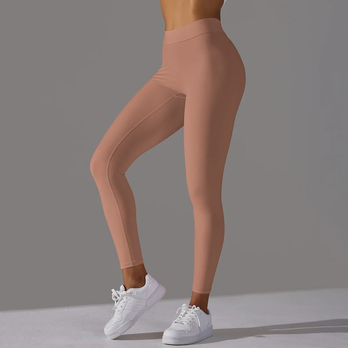 Leggings taille haute V-Back pour femmes avec silhouette classique