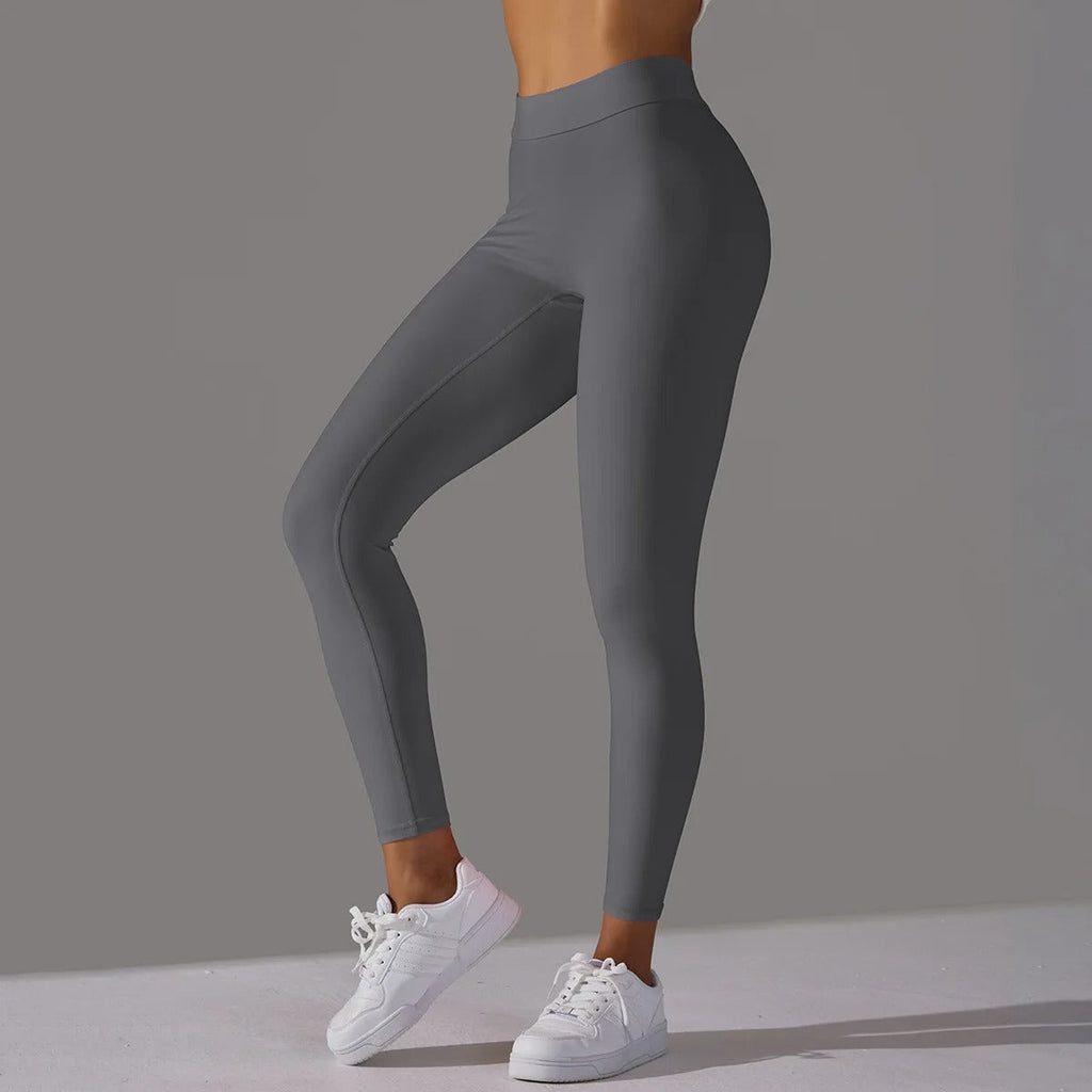 Leggings taille haute V-Back pour femmes avec silhouette classique