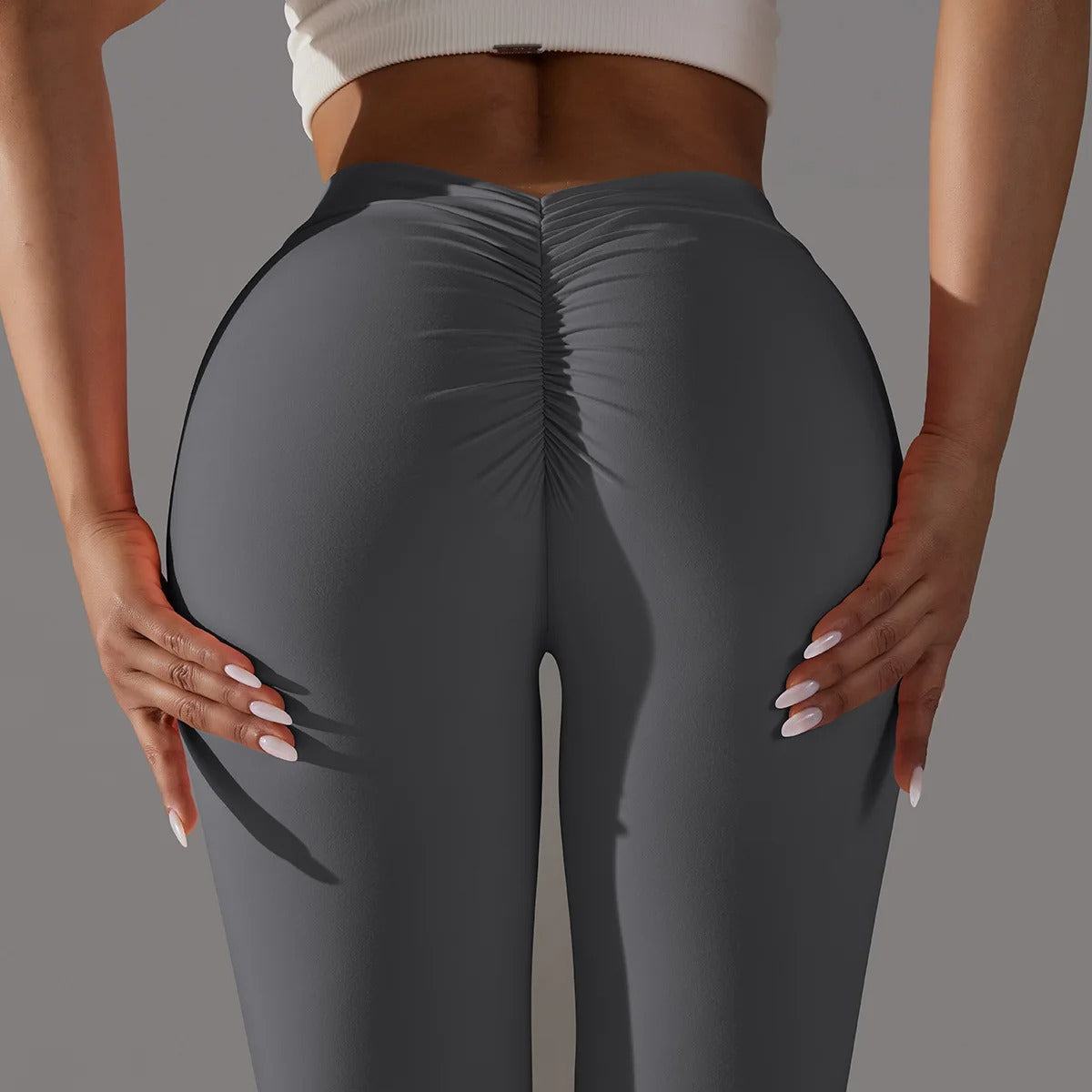 Leggings taille haute V-Back pour femmes avec silhouette classique