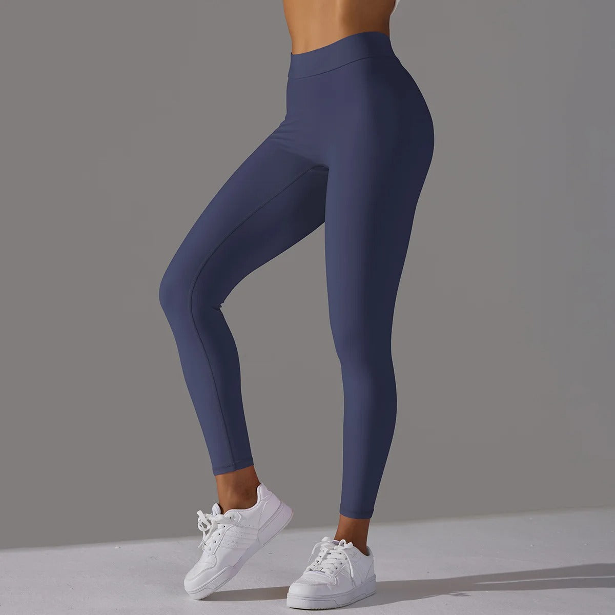 Leggings taille haute V-Back pour femmes avec silhouette classique