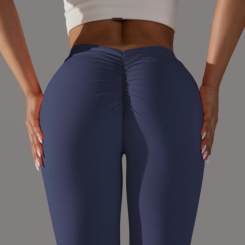 Leggings taille haute V-Back pour femmes avec silhouette classique
