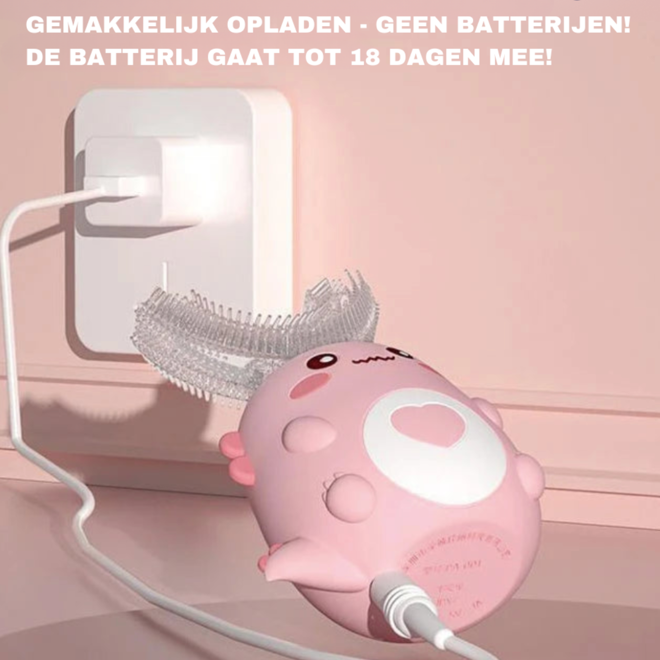 360° Çocuk Elektrikli Diş Fırçası Silikon U-Şekilli 2-12 Yaş Yumuşak Şarjlı USB Bebek Dişi Küçük Çocuk