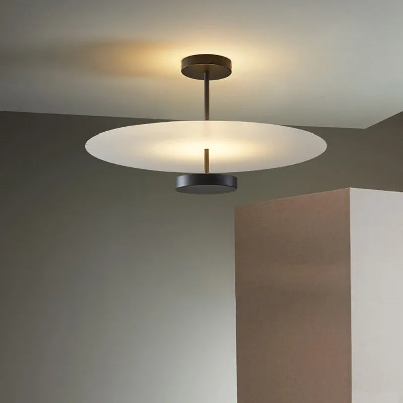 Lustre RoundGlow Nordic-Loop avec anneau lumineux circulaire