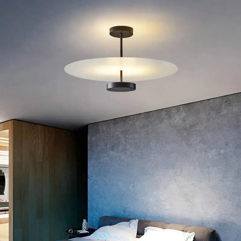 Lustre RoundGlow Nordic-Loop avec anneau lumineux circulaire