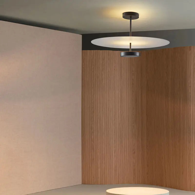 Lustre RoundGlow Nordic-Loop avec anneau lumineux circulaire